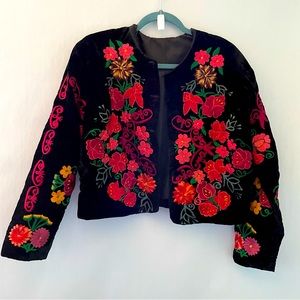 Vintage bomber ! Embroidery floral 🌺🌷🥀🌹